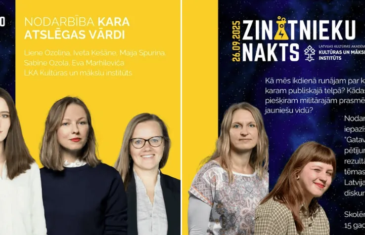 “Zinātnieku nakts 2025” ietvaros īstenota nodarbība jauniešiem “Kara atslēgas vārdi”